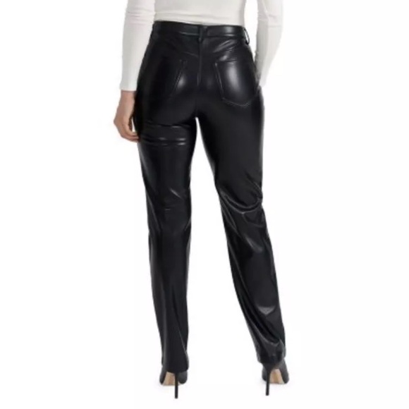 Joie LIMITED EDITION Faux Leather Pants Black JEI0000 Size 6 - Picture 2 of 16